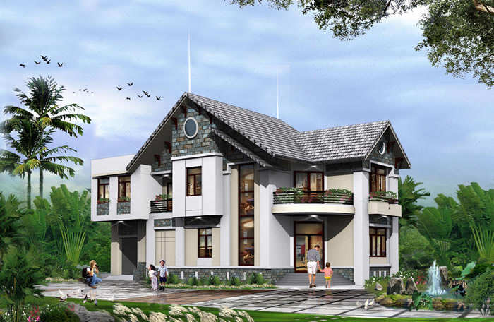 Thiết kế biệt thự, nhà cổ điển tại Vinh Nghệ An