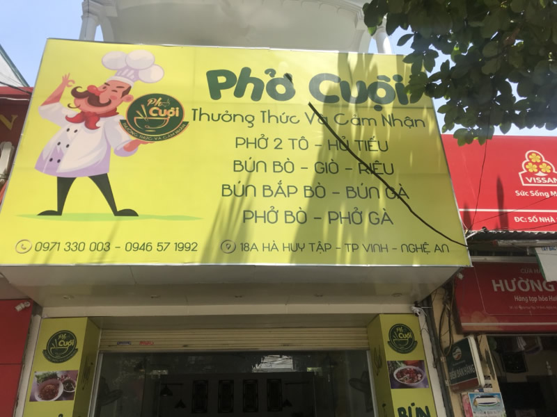 Thiết kế thi công quán Phở Cuội TP Vinh Nghệ An
