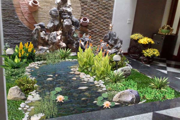 Thi c&ocirc;ng tiểu cảnh s&acirc;n vườn TP Vinh Nghệ An